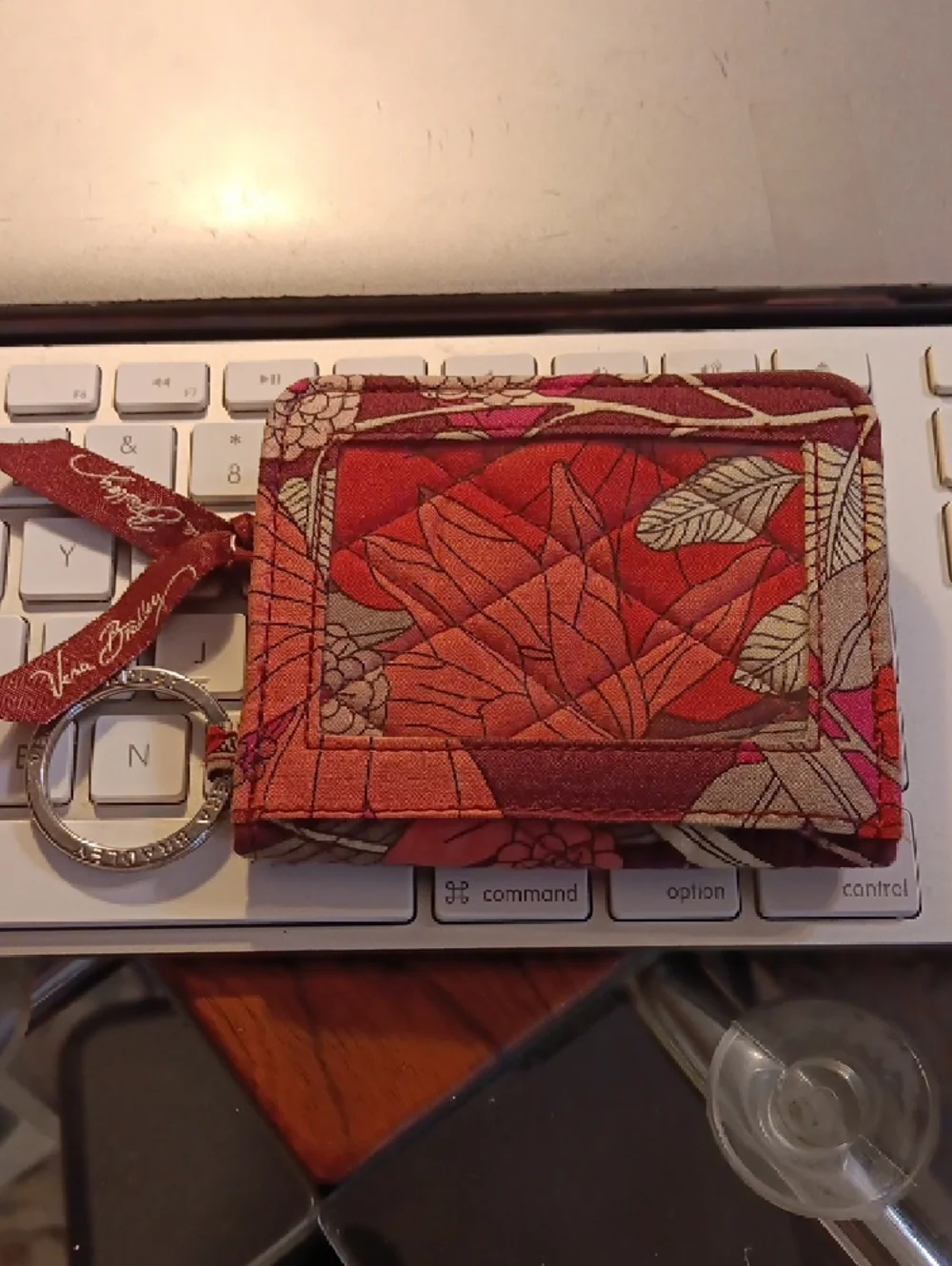 Vera Bradley zip ID case in the Bohemian Blooms pattern. - Picture 2 of 5